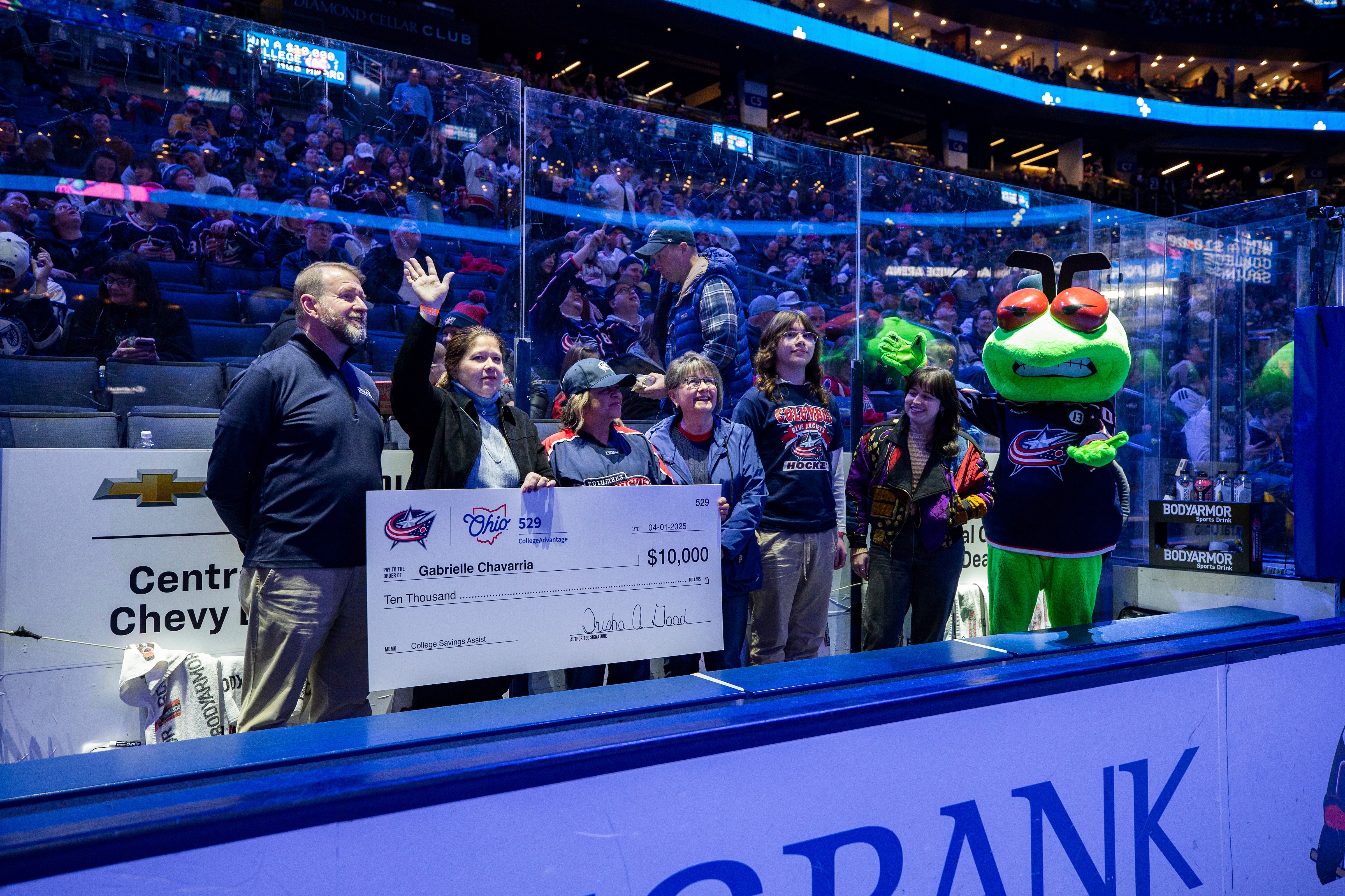2025 Blue Jackets College Saving Assist winner