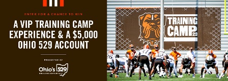 Cleveland Browns and Ohio's 529 Plan Training Camp Sweepstakes 2024