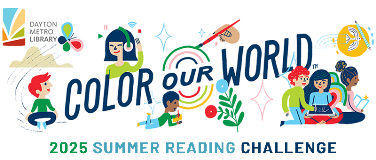 Color Our World logo for Dayton metro Library Summer Reading Challenge
