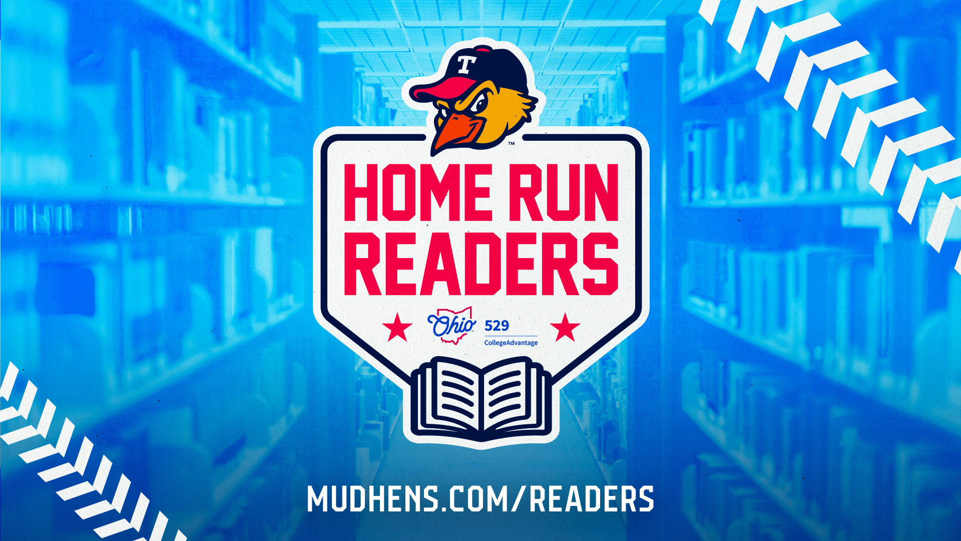 2025 Toledo Mud Hens Home Run Readers logo