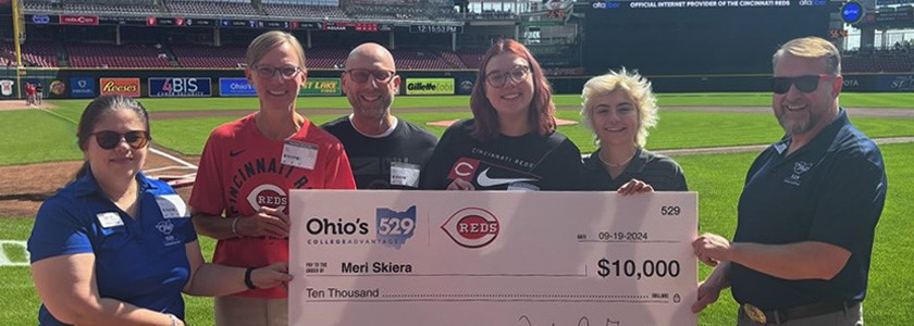 Cincinnati Reds and Ohio 529 College Saving Grand Slam| CollegeAdvantage Reds Contest Winners 2024