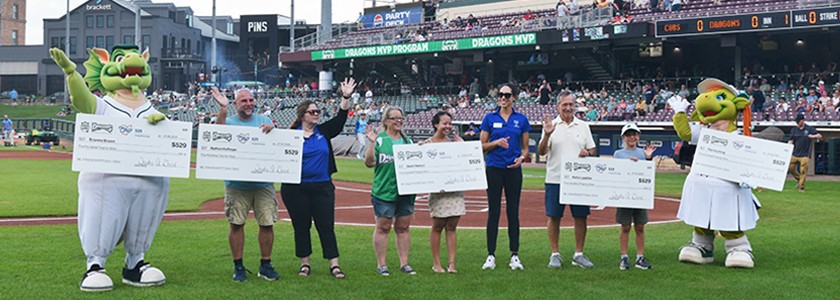 2025 Dayton Dragon MVP Teachers check presentation